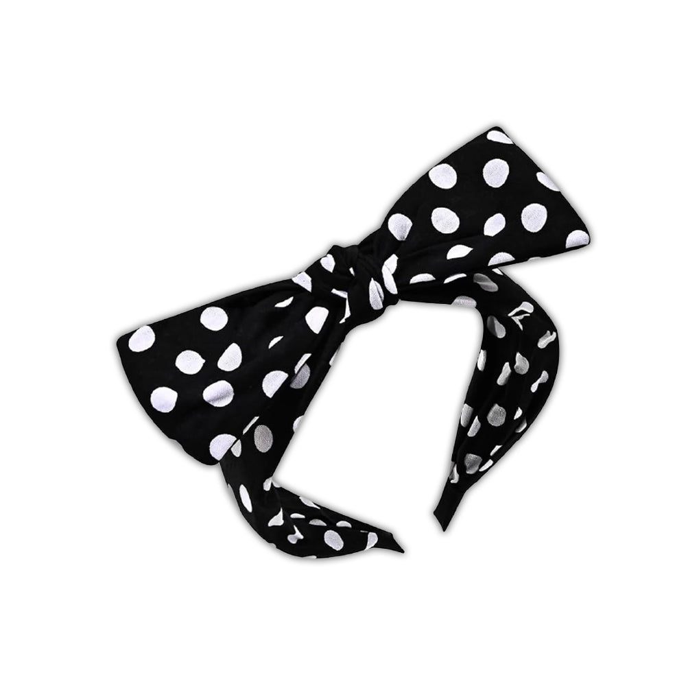 Black/White Polka Dot Headband